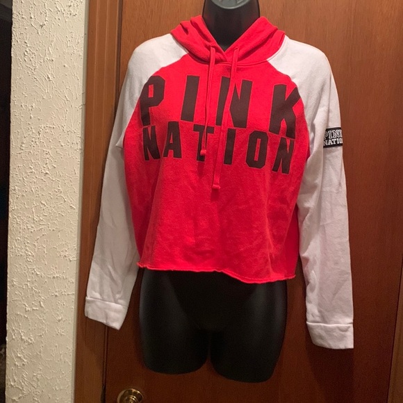 PINK Victoria's Secret Tops - PINK cropped hoodie